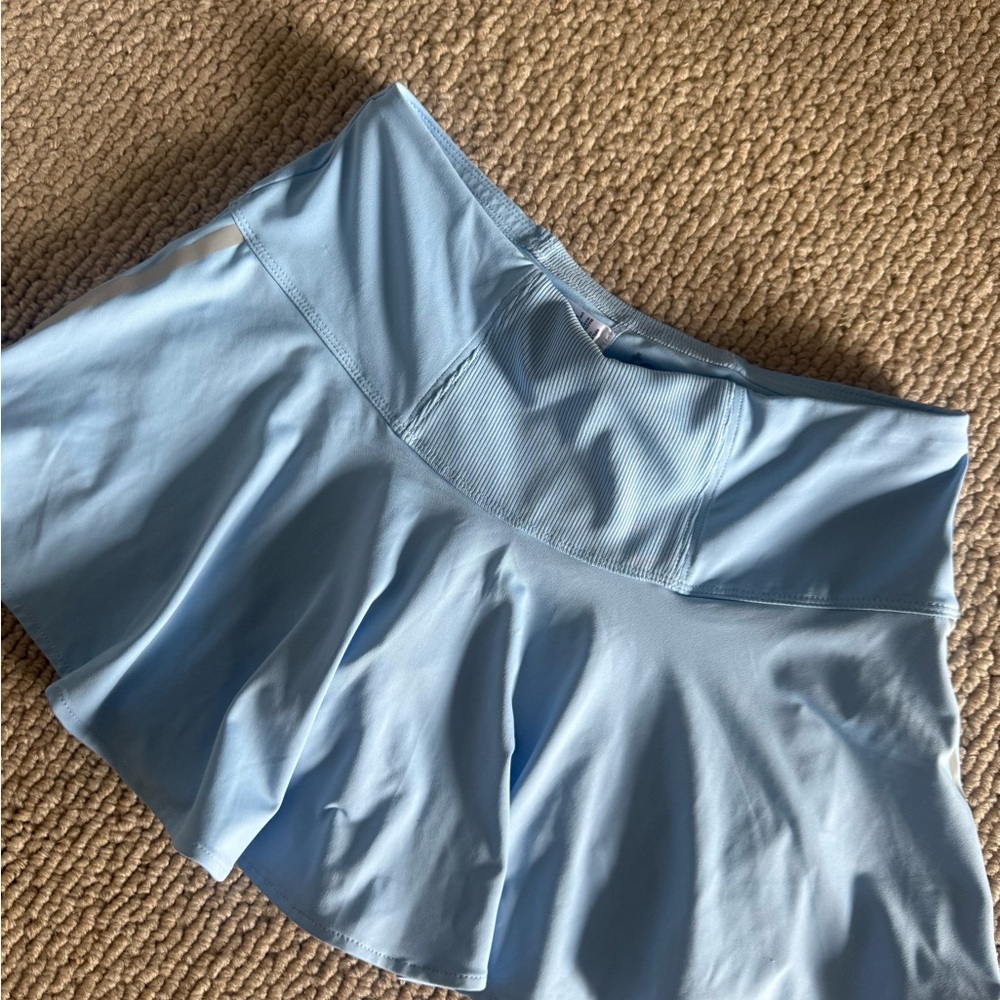 Lucky In Love Cross Court Tennis Skort Periwinkle Blue - Picture 6 of 8